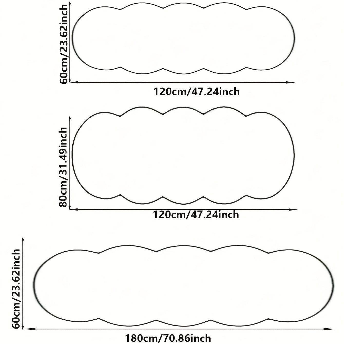 Soft Fluffy Mat - Beige/Neutral Colors, Plush Texture Mat for Living Room, Bedroom, Entryway - Machine Washable Modern Mat - Multi-Size Options Available