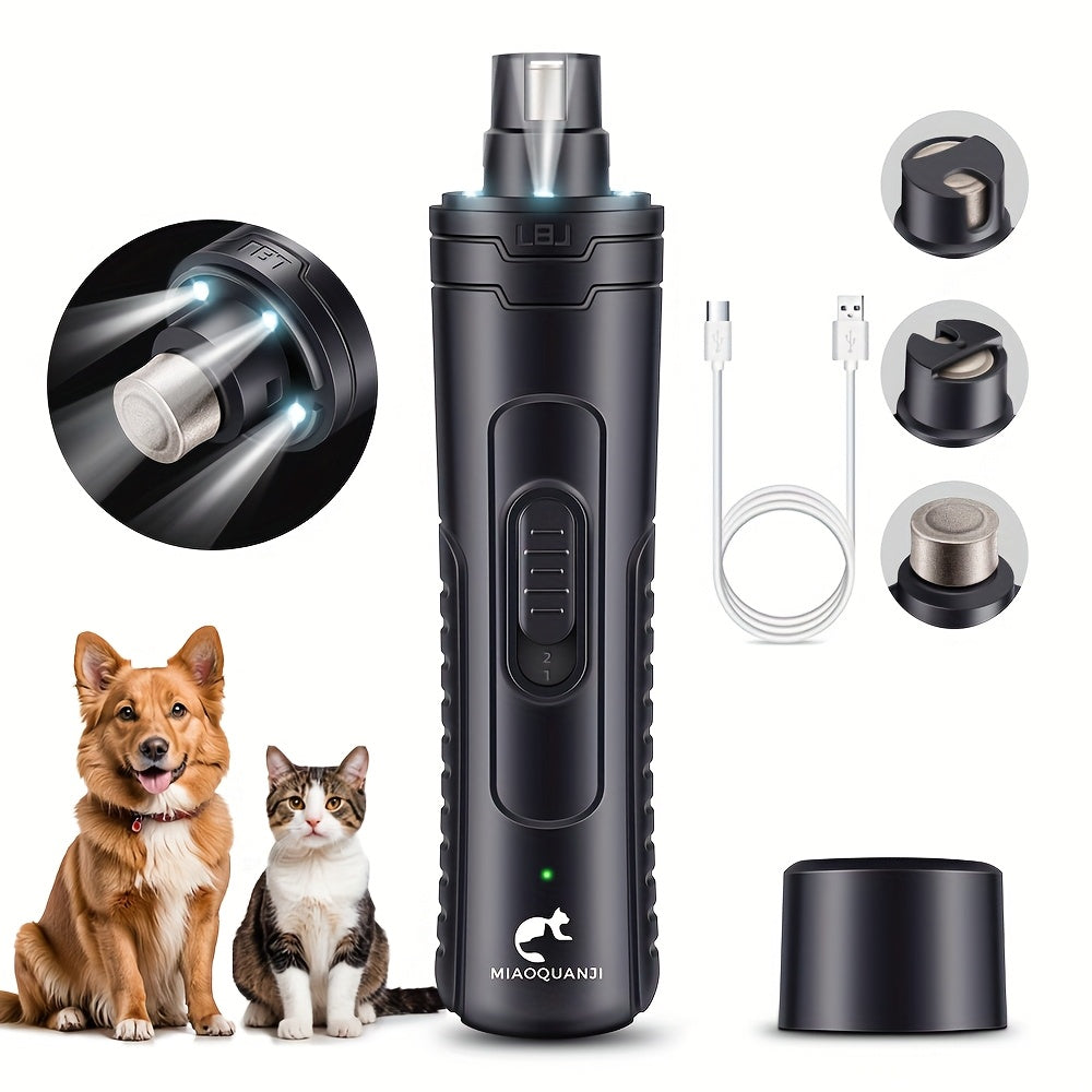 Top F3 Pet Nail Grinder with Light, Electric Cat And Dog Nail Clipper, Pet Nail Clipper.