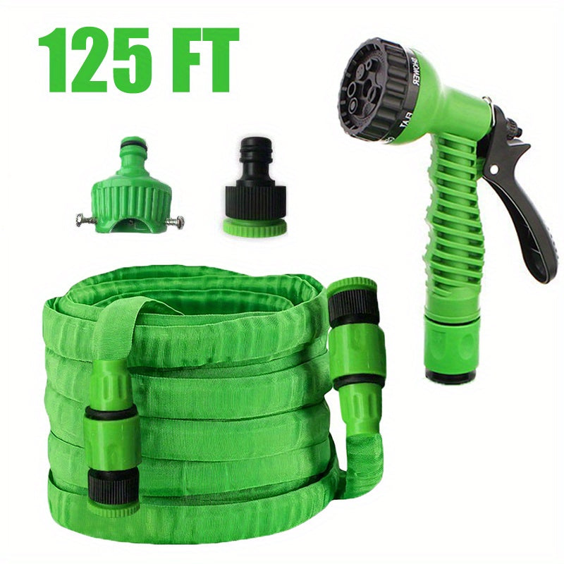 25/ 50/ 75/ 100/ 125/ 150ft Garden Hose, Kink Resistant, Plastic Water Hose for RV, Boat, Camping, Tree Care and Watering - Four Seasons Outdoor Use, Garden Watering Hose | Easy-to-Store Hose | Durable Polyester Hose Seasonal