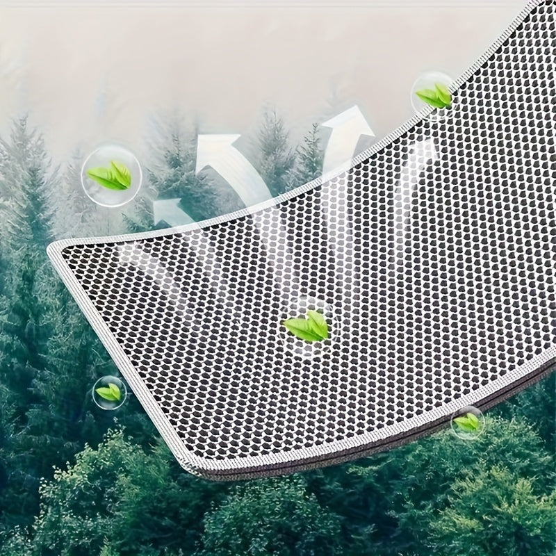 Extra Large Double-Layer Splash-Proof Cat Litter Mat - Leak-Proof, Anti-Caking & Anti-Overflow Design, Durable EVA Material, 3 Sizes Available, Easy-Clean Cat Litter Box Liner for Indoor Cats, Essential Pet Care Gift, Cat Lit