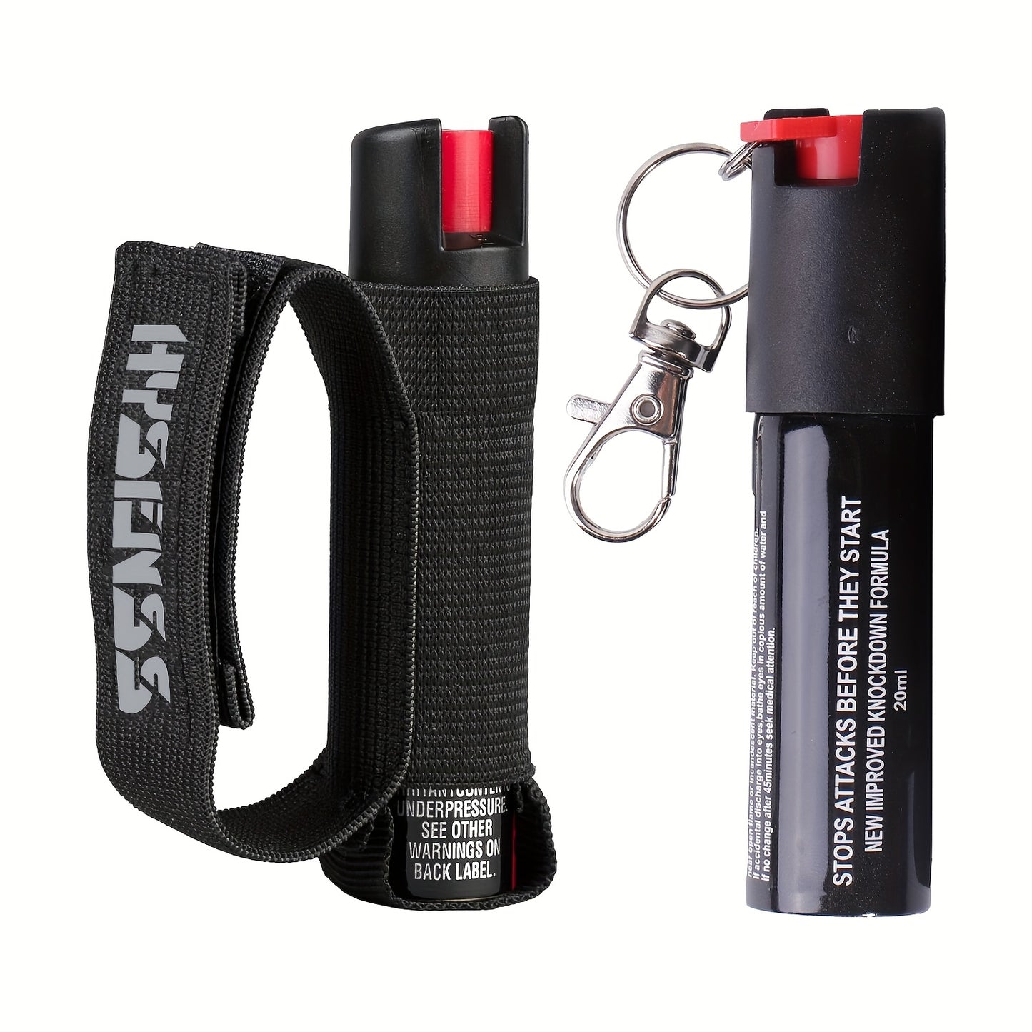Pepper Spray with Quick-Release & Ergonomic Finger Grip - 0.54fl.oz Compact & Powerful Formula, Durable Plastic Design for, Security, Jogging