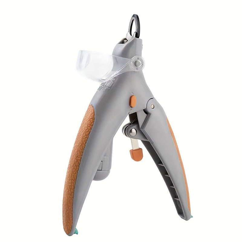 LED Lighted Pet Nail Clipper with 5x Magnification & Nail Catcher - USB-Powered, Ergonomic Design for Cats & Dogs, Safe & Precise Trimming, No Batteries Needed