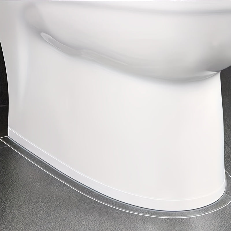 2 Rolls of Silicone Kitchen and Bathroom Waterproof Tape, Kitchen Seam Sealing Strip, Transparent Waterproof Strip, Bathroom Toilet Gap Wall Corner Line Sticker Tape, Suitable for Sink Gap, Durable Material, Ideal Choice for