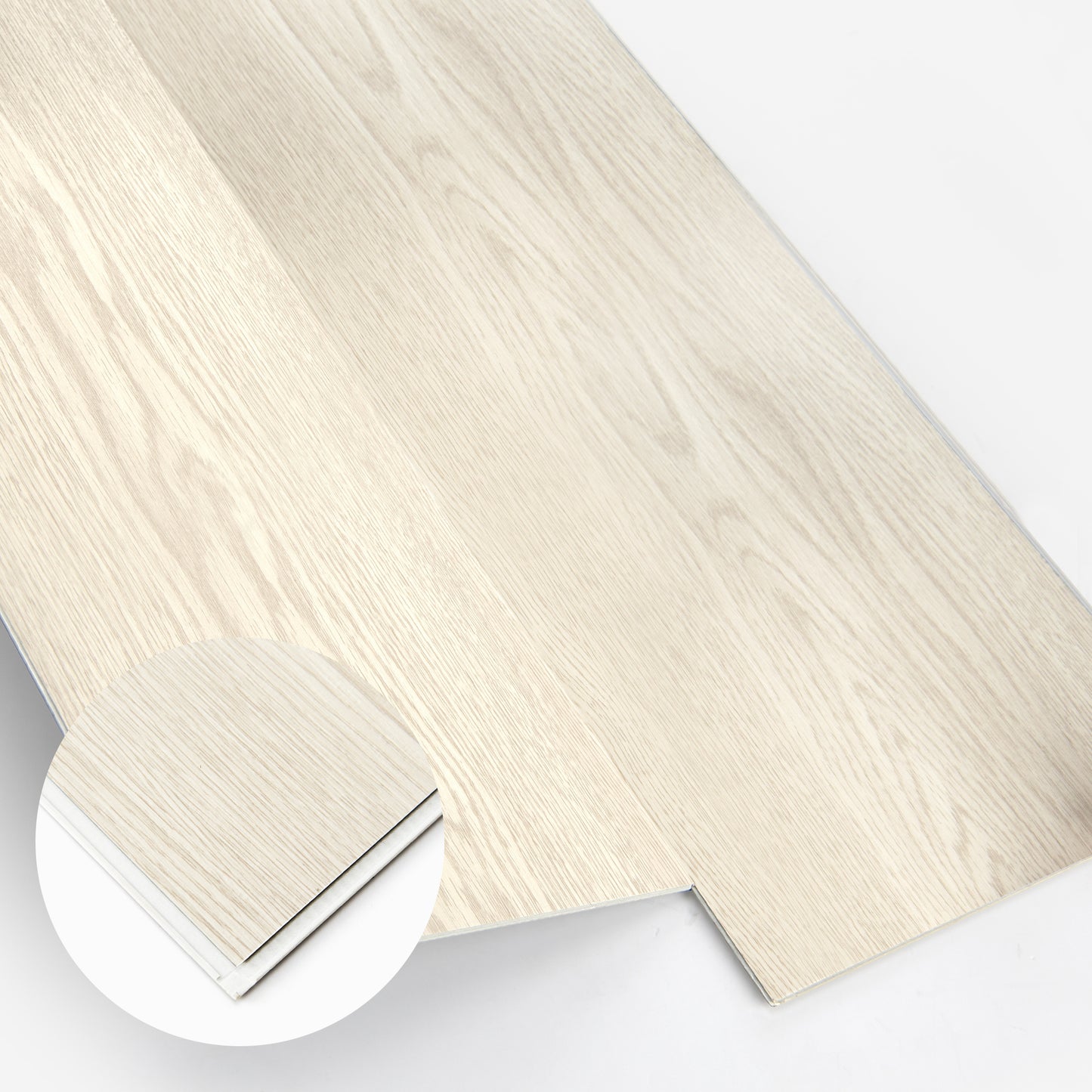 10-Pack Click-Lock Flooring Planks, 48" x 7.2" Waterproof and Wear-Resistant Composite Panels