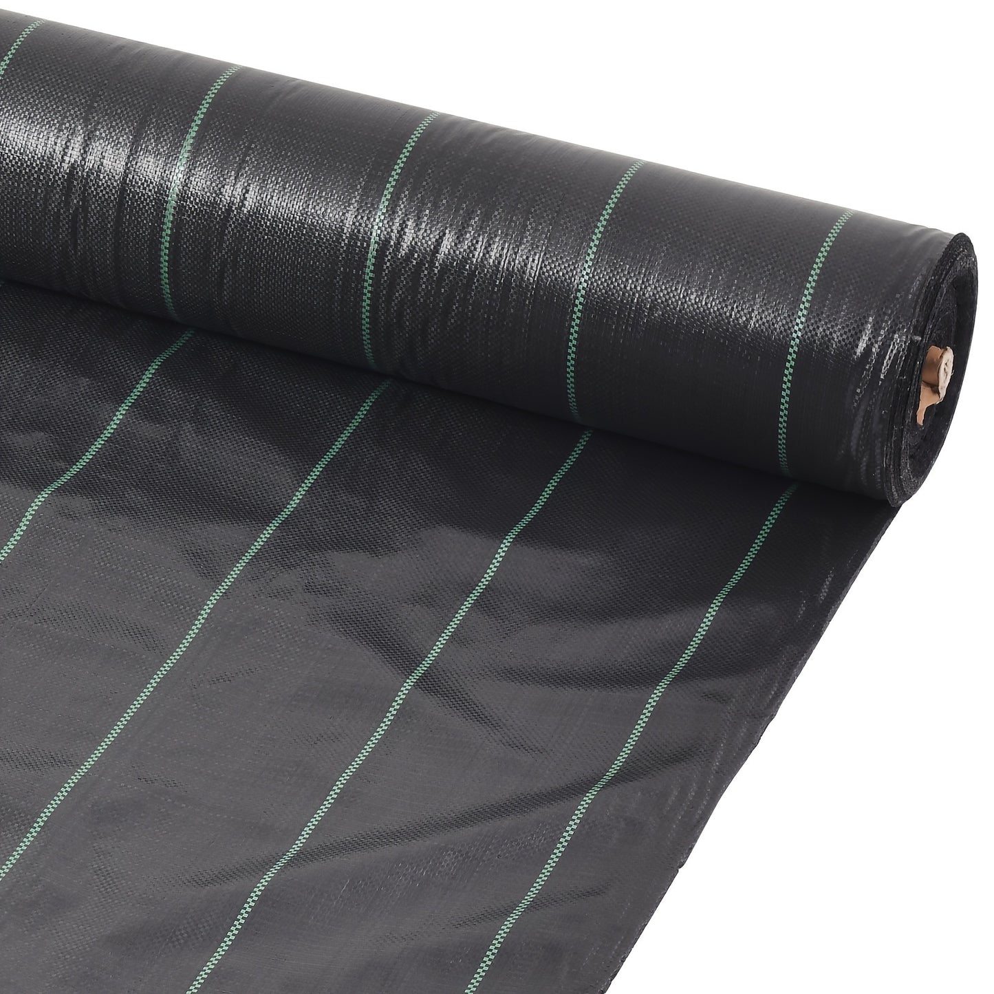 3ft/4ft/5ft X100ft Heavy-Duty Weed Barrier Landscape Fabric - 3.2oz Durable Ground Cover with Black & White Striped Pattern, French Drainage Design for Garden, Patio, Yard, Vehicle Sidewalk - Weed Control & Landscaping, Weed