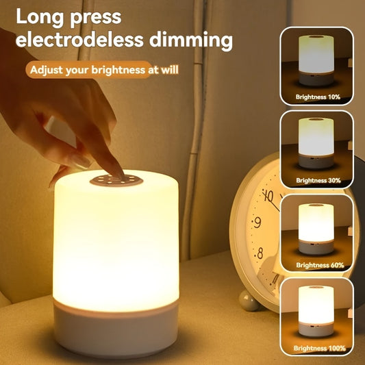 2025 bestseller recommendation: Touch bedside lamp, dimmable table lamp, 3-color warm white LED light, USB charging, portable touch night light, mini night light, Valentine's Day gift, decorative item suitable for bedroom, li