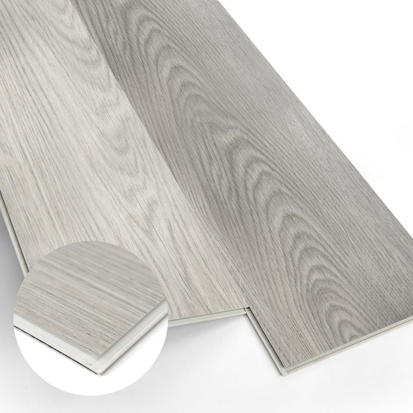 10-Pack Click-Lock Flooring Planks, 48" x 7.2" Waterproof and Wear-Resistant Composite Panels