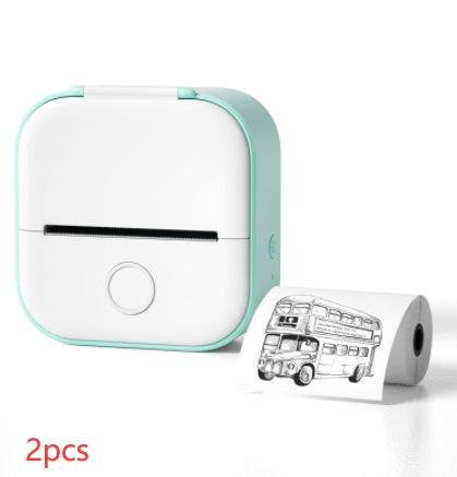Portable Mini Thermal Label Printer Home Photo Printer Student Wrong Question Printer Bluetooth-compatible Mini Label Printer Price Tag-c