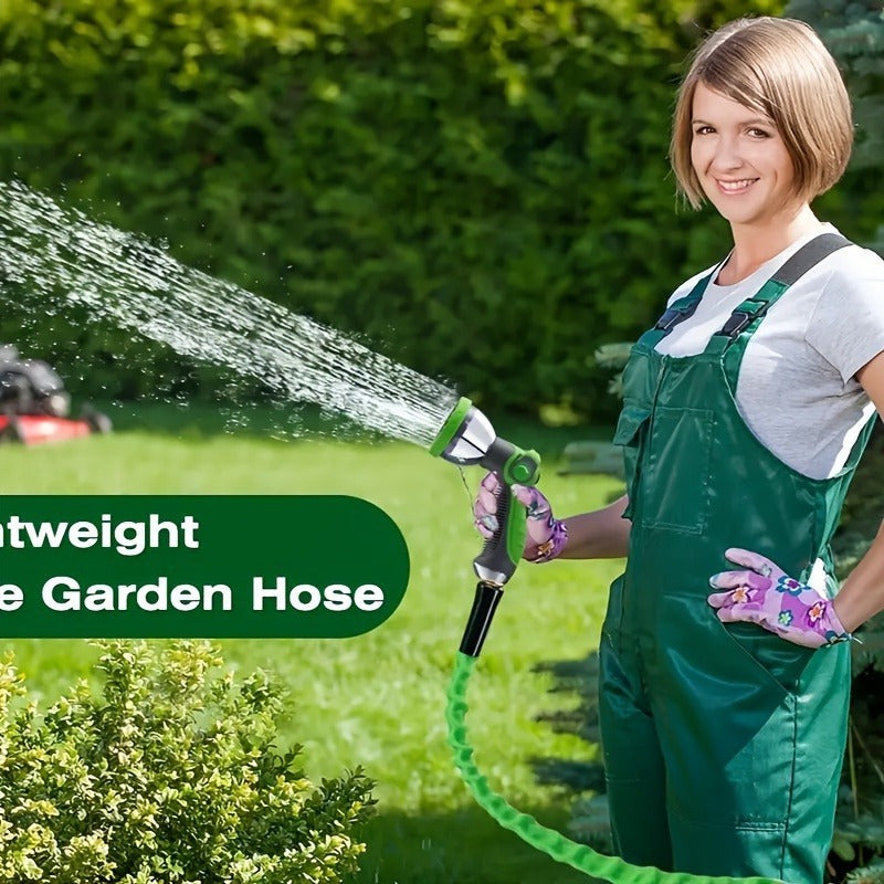 25/ 50/ 75/ 100/ 125/ 150ft Garden Hose, Kink Resistant, Plastic Water Hose for RV, Boat, Camping, Tree Care and Watering - Four Seasons Outdoor Use, Garden Watering Hose | Easy-to-Store Hose | Durable Polyester Hose Seasonal