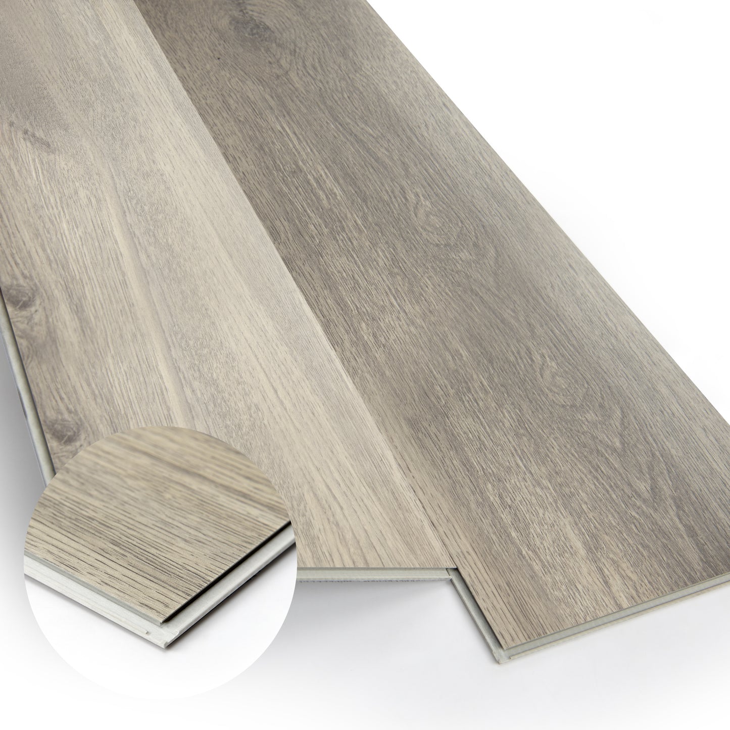 10-Pack Click-Lock Flooring Planks, 48" x 7.2" Waterproof and Wear-Resistant Composite Panels