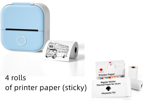 Portable Mini Thermal Label Printer Home Photo Printer Student Wrong Question Printer Bluetooth-compatible Mini Label Printer Price Tag-c