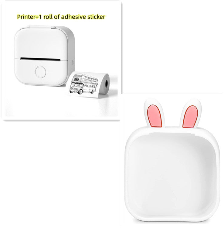 Portable Mini Thermal Label Printer Home Photo Printer Student Wrong Question Printer Bluetooth-compatible Mini Label Printer Price Tag-c