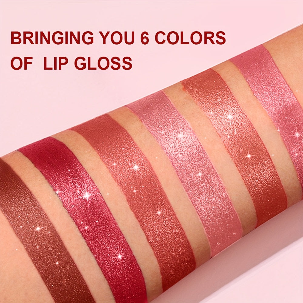 [Long-Lasting Lipstick] Waterproof, Long-Lasting 1pc of Coral Pearlescent Lipstick | Non-Sticky Formula, Easy to Apply for All Skin Types, Shimmer Lip Gloss