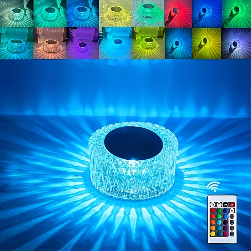 16-Color Touch Charging Table Lamp, 3-Level Brightness, Portable LED Light, Suitable for Night Light, Bedside Lamp, and Dining Room Lamp