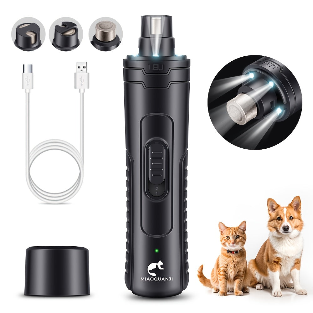 Top F3 Pet Nail Grinder with Light, Electric Cat And Dog Nail Clipper, Pet Nail Clipper.