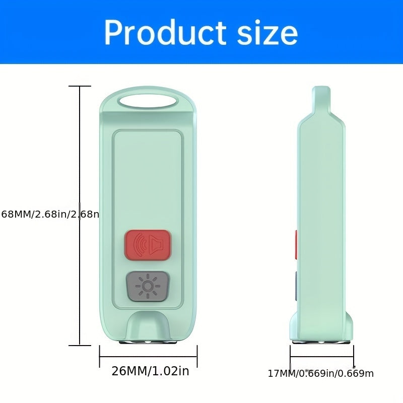 Emergency Safety Alarm Keychain with 130Db Sound, IP66 Rating, And USB Charging - Designed for Women And Seniors - Features a Bright Flashing LED Light
