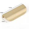 Leaf Shape Brass Gold Cabinet Pulls Furniture Handles Kitchen Door Handle Copper Drawer Pull Knobs Cupboard Handle