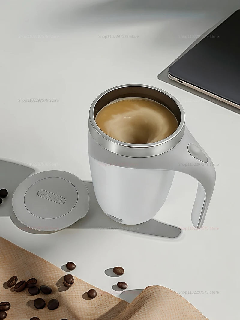 Portable Automatic Mixing Cup 304 Stainless Steel Self Stirring Magnetic Mug Rechargeable Electric Blender For Coffee Milk Tea