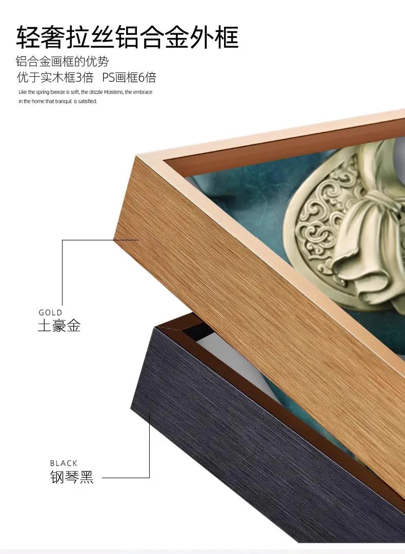 Modern Minimalist Mural Lamp Entrance Decoration Painting Facing Door High-End Hanging Painting Corridor Abstract Mural Hallway