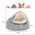 Soft Plush Round Cat Bed Pet Mattress Warm Comfortable Basket Cat Dog 2 in 1 Sleeping Bag Nest for Small Dogs