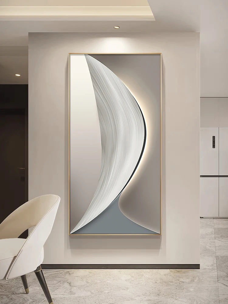 Entrance Foyer Decoration Painting Light Luxury High-end Ornament Led Room Light Interior Wall Lamp Home Decoration Item Picture