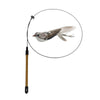 Simulation Bird Interactive Cat Stick Toy with Suction Cup Funny Feather Bird for Kitten Play Chase Exercise Cat Toys Supplies