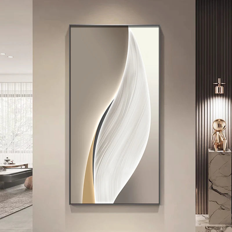 Entrance Foyer Decoration Painting Light Luxury High-end Ornament Led Room Light Interior Wall Lamp Home Decoration Item Picture