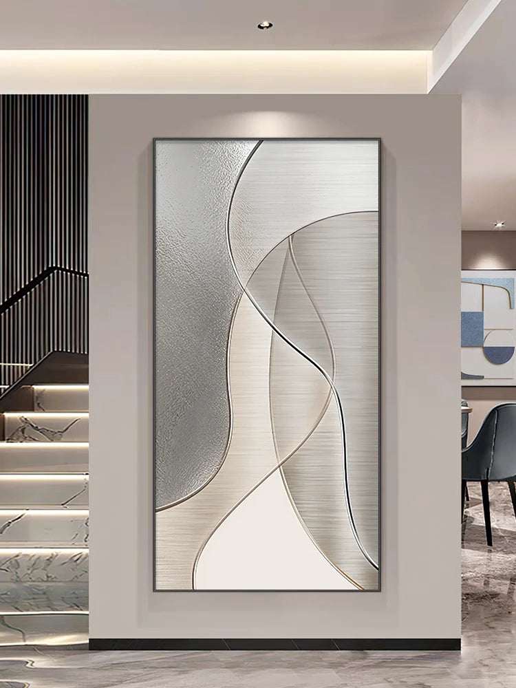 Entrance Foyer Decoration Painting Light Luxury High-end Ornament Led Room Light Interior Wall Lamp Home Decoration Item Picture