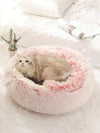 Winter 2 In 1 Cat Bed Round Warm Pet Bed House Long Plush Dog Bed Warm Sleeping Bag Sofa Cushion Nest For Small Dogs Cats Kitten