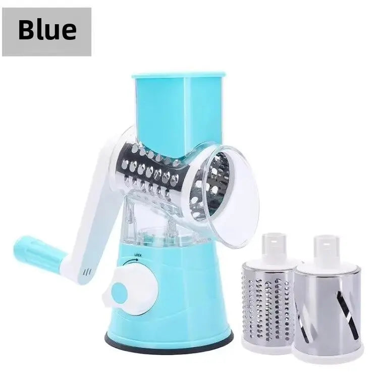 Slicing Grater Manual Rotary 3 In 1 Cheese Grater Food Blender Stainless Steel Potato Slice Chopper Processor Kitchen Accessorie