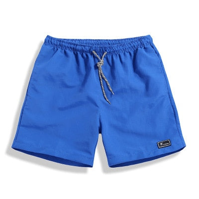 Men&#39;s Shorts Polyester Shorts for Men New 2021 Summer Solid Breathable Elastic Waist Casual Man Shorts Male Bermuda Homme