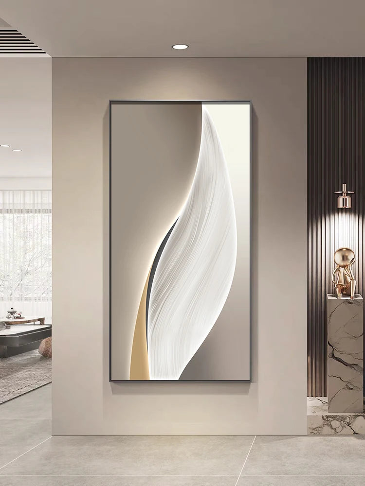 Entrance Foyer Decoration Painting Light Luxury High-end Ornament Led Room Light Interior Wall Lamp Home Decoration Item Picture