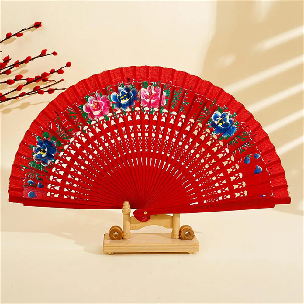 Personalized Portable Wooden Fan Wedding Favors Gifts For Guest Sandalwood Hand Fan Party Decoration 20cm Wood Folding Fan