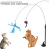 Simulation Bird Interactive Cat Stick Toy with Suction Cup Funny Feather Bird for Kitten Play Chase Exercise Cat Toys Supplies