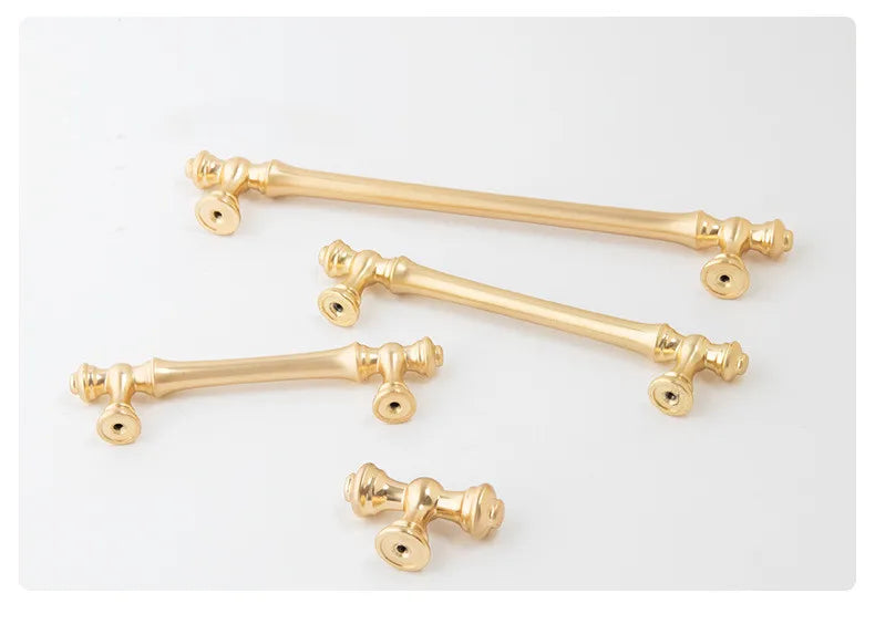 Zinc Alloy Cabinet Door Handles Gold Black Knobs Antique Drawer Pulls Vintage Kitchen Cupboard Handle Wardrobe Pull Hardware