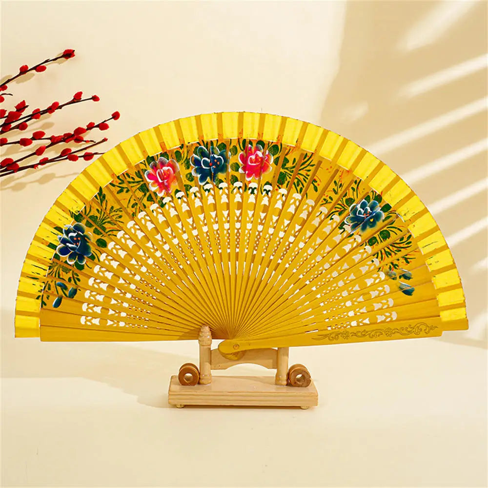 Personalized Portable Wooden Fan Wedding Favors Gifts For Guest Sandalwood Hand Fan Party Decoration 20cm Wood Folding Fan