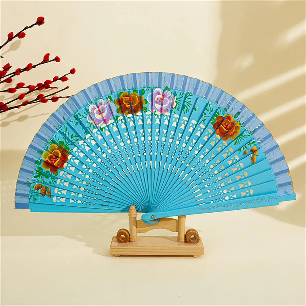 Personalized Portable Wooden Fan Wedding Favors Gifts For Guest Sandalwood Hand Fan Party Decoration 20cm Wood Folding Fan