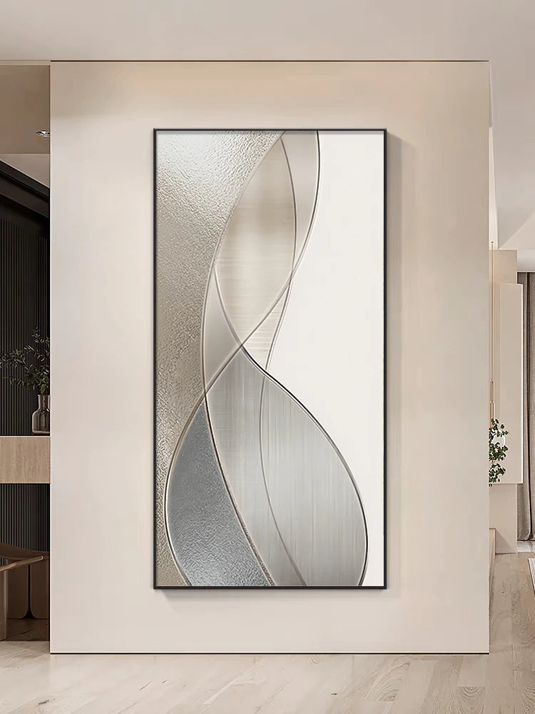 Entrance Foyer Decoration Painting Light Luxury High-end Ornament Led Room Light Interior Wall Lamp Home Decoration Item Picture