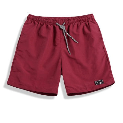 Men&#39;s Shorts Polyester Shorts for Men New 2021 Summer Solid Breathable Elastic Waist Casual Man Shorts Male Bermuda Homme