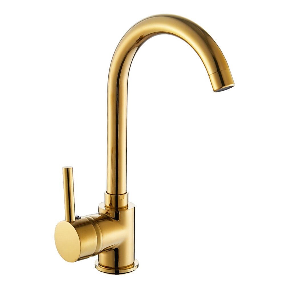 Luxury Gold Kitchen Faucet Gold Brass for Cold and Hot Mixer Tap Sink Faucet Vegetable Washing Basin Brushed Brass