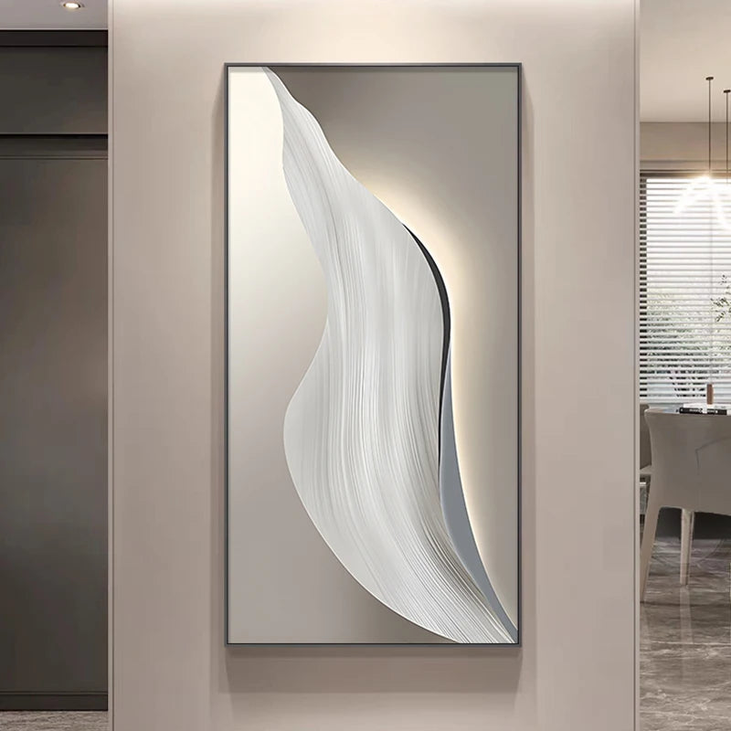 Entrance Foyer Decoration Painting Light Luxury High-end Ornament Led Room Light Interior Wall Lamp Home Decoration Item Picture