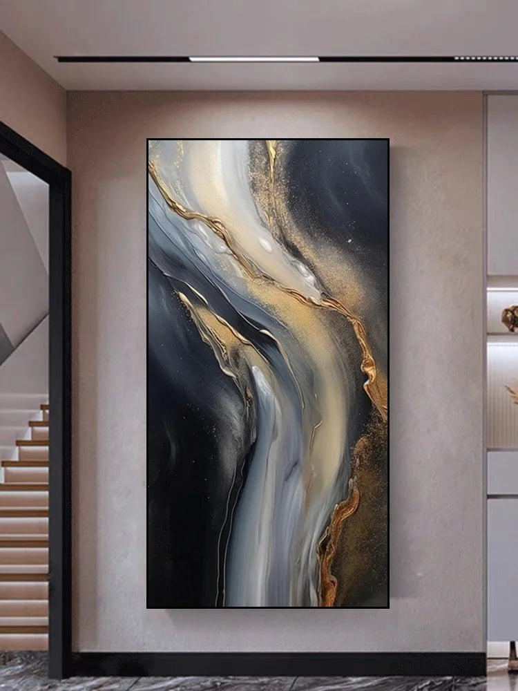 2025 Decoration Wall Lamp Led Light Galaxy Abstract Entrance Decoration Painting High-end Relief Feeling Hanging Painting Room