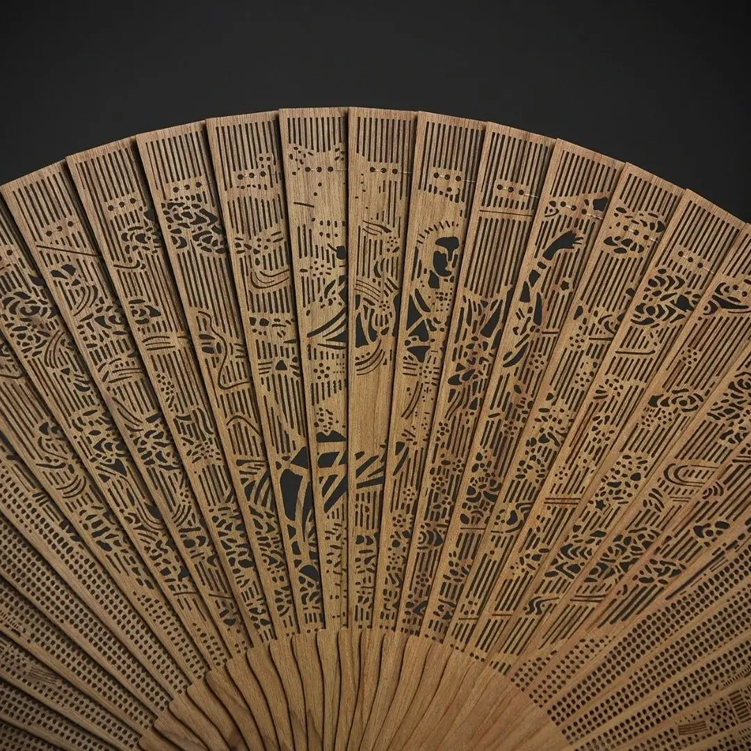 Hollowed Out Wooden Fan Fragrant Wood Fan Ancient Style Folding Wooden Classical Female Fan
