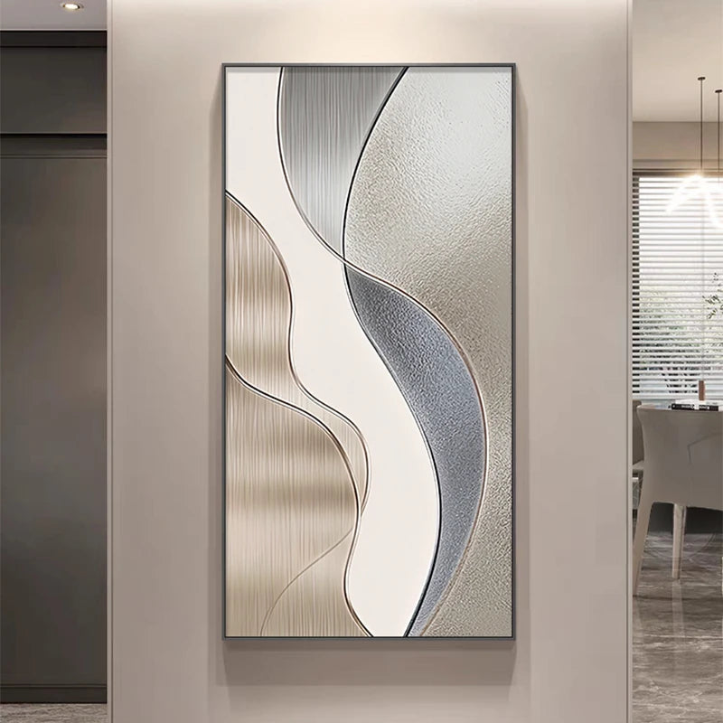 Entrance Foyer Decoration Painting Light Luxury High-end Ornament Led Room Light Interior Wall Lamp Home Decoration Item Picture