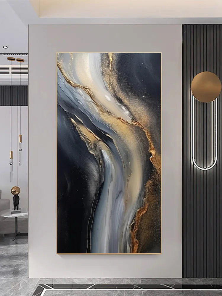 2025 Decoration Wall Lamp Led Light Galaxy Abstract Entrance Decoration Painting High-end Relief Feeling Hanging Painting Room