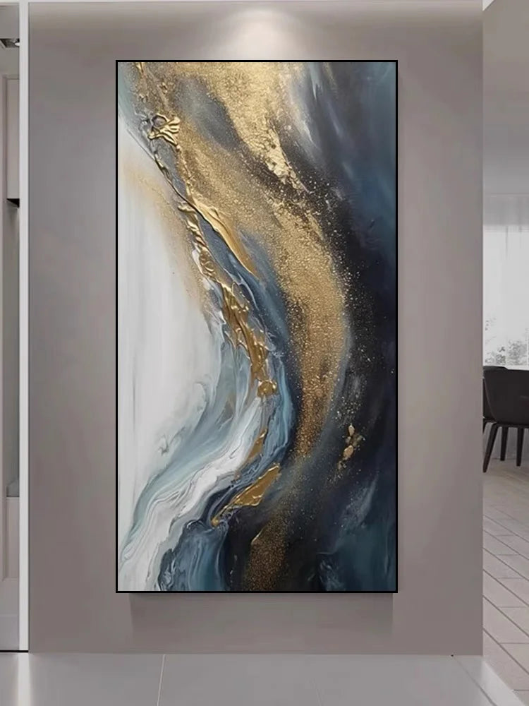 2025 Decoration Wall Lamp Led Light Galaxy Abstract Entrance Decoration Painting High-end Relief Feeling Hanging Painting Room