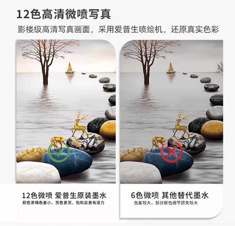 Modern Minimalist Mural Lamp Entrance Decoration Painting Facing Door High-End Hanging Painting Corridor Abstract Mural Hallway