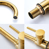 Luxury Gold Kitchen Faucet Gold Brass for Cold and Hot Mixer Tap Sink Faucet Vegetable Washing Basin Brushed Brass