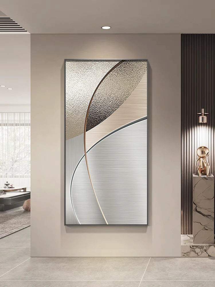 Entrance Foyer Decoration Painting Light Luxury High-end Ornament Led Room Light Interior Wall Lamp Home Decoration Item Picture