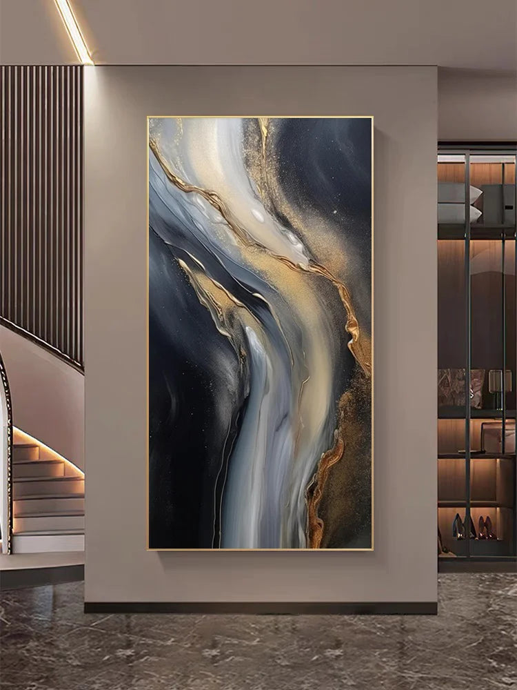 2025 Decoration Wall Lamp Led Light Galaxy Abstract Entrance Decoration Painting High-end Relief Feeling Hanging Painting Room